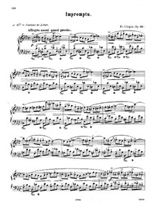 Impromptu No.1 in A Flat Major, Op.29: Para Piano by Frédéric Chopin