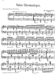 Valse chromatique, Op.22: Para Piano by Theodor Leschetizky