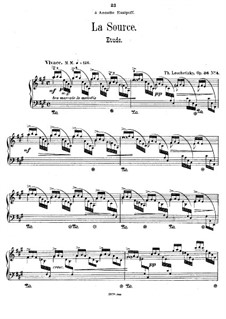 Four Pieces, Op.36: No.4 La source by Theodor Leschetizky