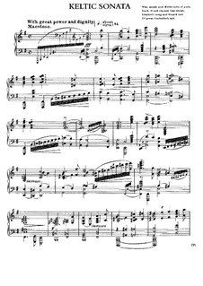 Sonata No.4 'Keltic', Op.59: Para Piano by Edward MacDowell