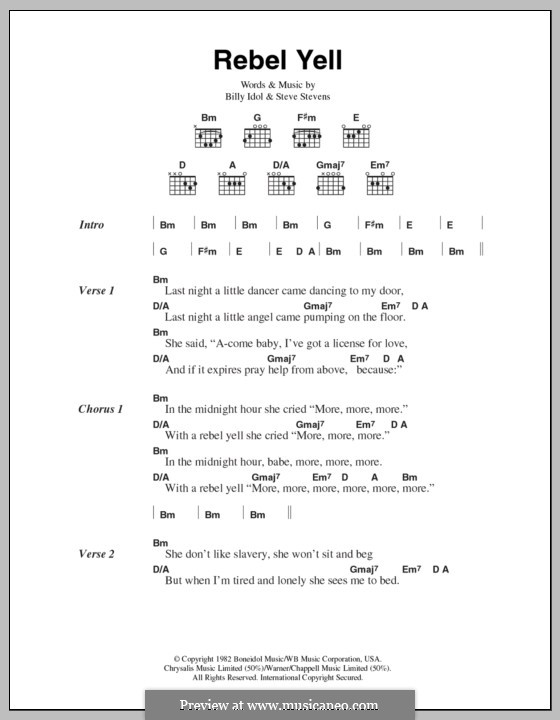 Rebel Yell: Letras e Acordes by Steve Stevens