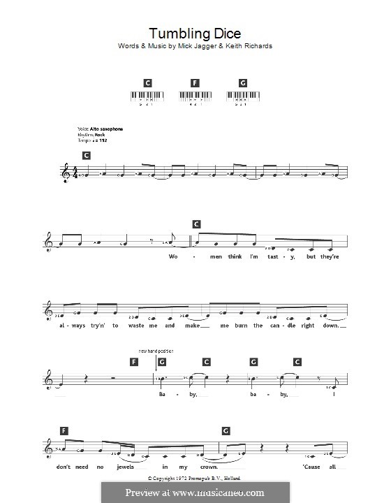 Tumbling Dice (The Rolling Stones): para teclado by Keith Richards, Mick Jagger