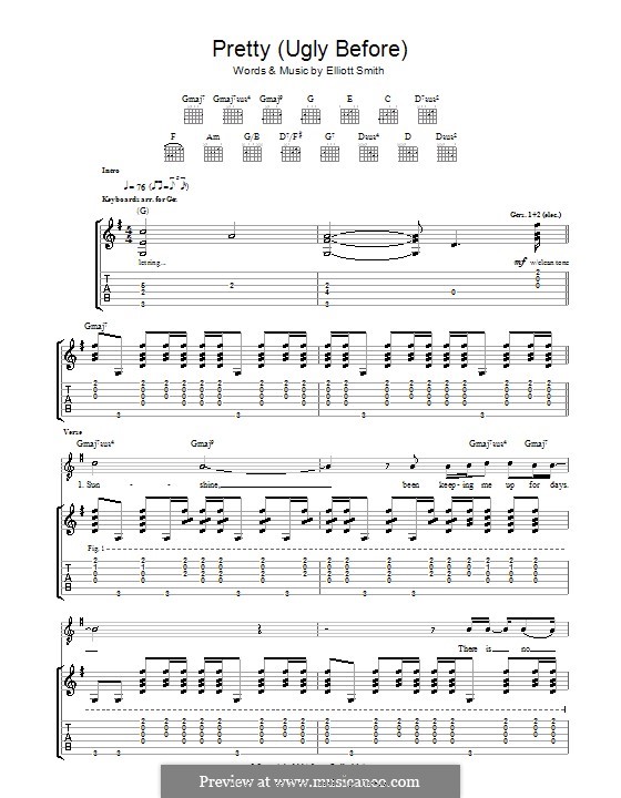 Pretty (Ugly Before): Para guitarra com guia by Elliott Smith