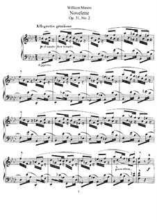 Two Pieces, Op.31: No.2 Novelette by William Mason