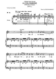 À Colombine (Sérénade d'Arlequin): À Colombine (Sérénade d'Arlequin) by Jules Massenet