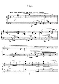 Prelude, M.65: Para Piano by Maurice Ravel