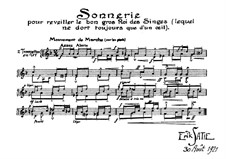 Sonnerie pour reveiller le bon gros Roi des Singes: Para Piano by Erik Satie