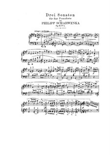 Three Sonatas for Piano, Op.61: Sonata No.2 in F Sharp Minor by Philipp Scharwenka