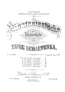 Six Fantastic Pieces, Op.50: set completo by Xaver Scharwenka