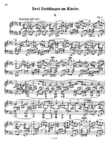Zwei Erzählungen, Op.5: Für Klavier by Xaver Scharwenka