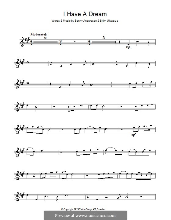 I Have a Dream (ABBA): para trompeta by Benny Andersson, Björn Ulvaeus
