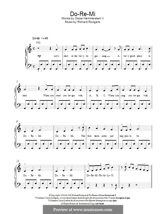 DoReMi (from The Sound of Music) por R. Rodgers Partituras on músicaNeo