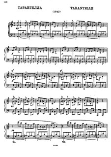 Tarantella on a Russian Folksong: Para Piano by Mikhail Glinka