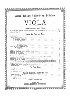 Impromptu and Romance for Viola and Piano: Impromptu and Romance for Viola and Piano by Ludwig Goring