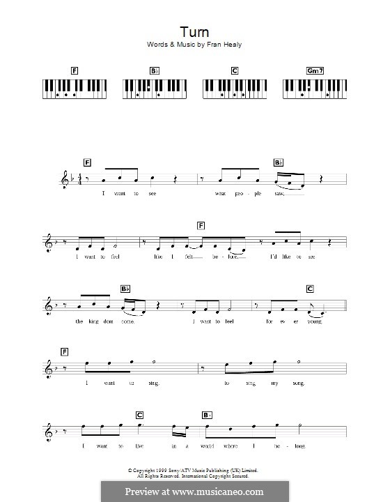 Turn (Travis): para teclado by Fran Healy