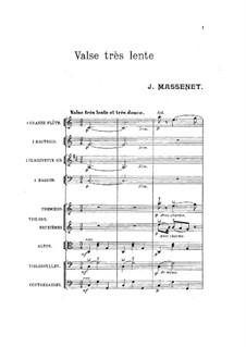 Valse très lente: Valse très lente by Jules Massenet