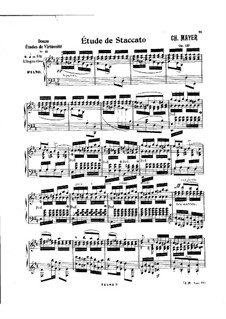 Étude de staccato, Op.127: Étude de staccato by Charles Mayer