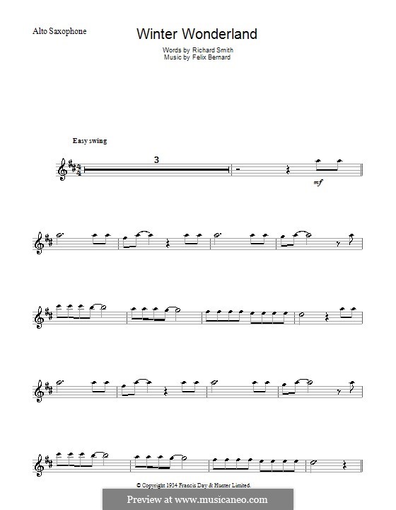 Instrumental version: para Saxofone Alto by Felix Bernard