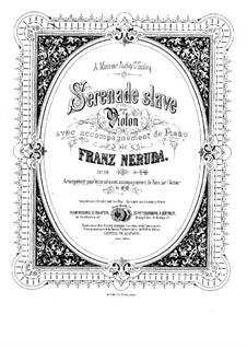 Serenade slave, Op.56: Serenade slave by Franz Neruda