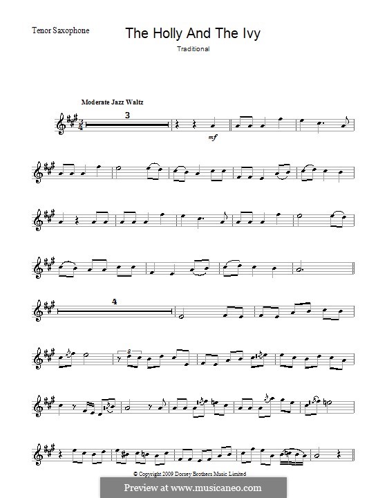 Instrumental version: para saxofone tenor by folklore