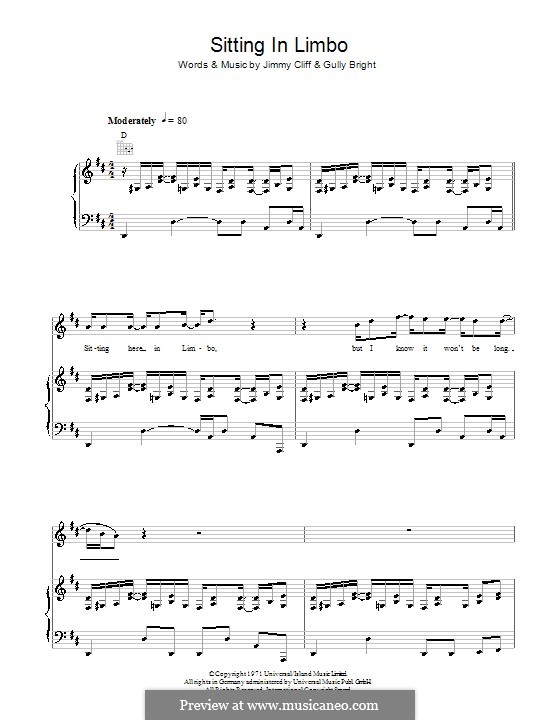 Sitting in Limbo: Para vocais e piano (ou Guitarra) by Gully Bright, Jimmy Cliff