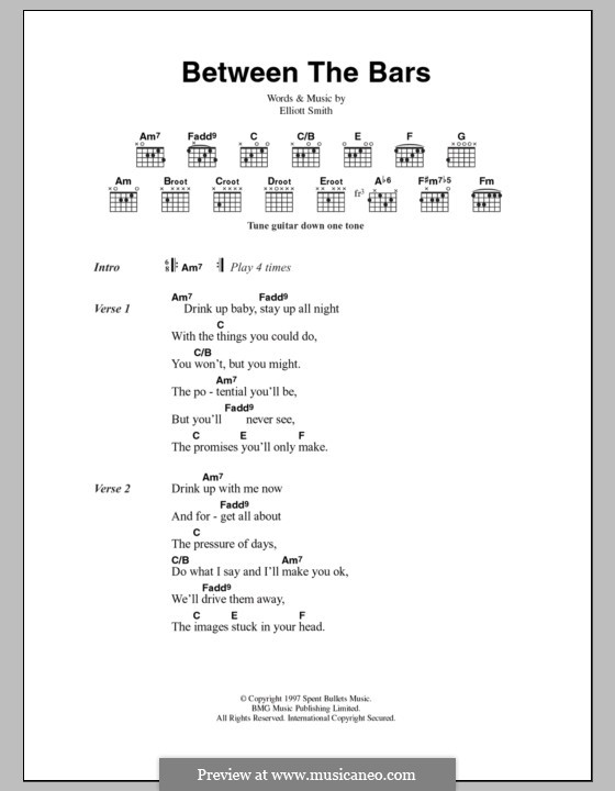 Between the Bars: Letras e Acordes by Elliott Smith