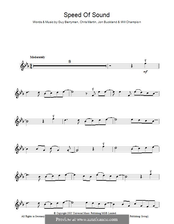 Speed of Sound (Coldplay): para violino by Chris Martin, Guy Berryman, Jonny Buckland, Will Champion