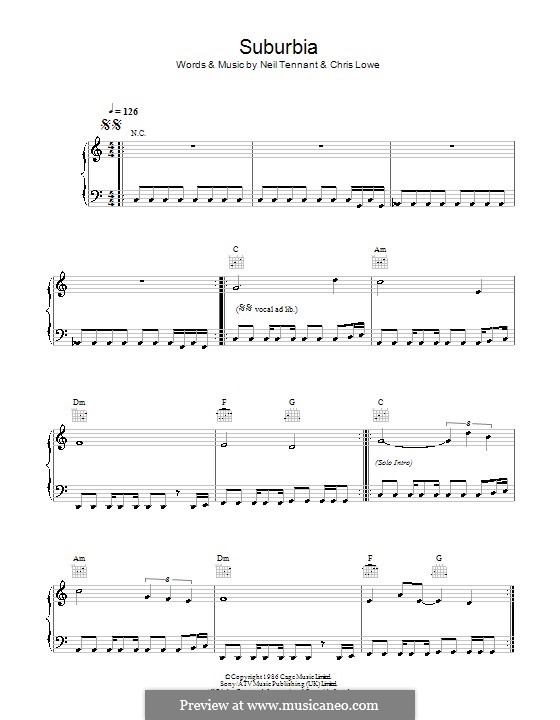 Suburbia (The Pet Shop Boys) Por C. Lowe, N. Tennant Em MúsicaNeo