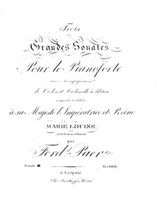 Grand Sonata for Piano, Violin and Cello No.3 in E Flat Major: Grand Sonata for Piano, Violin and Cello No.3 in E Flat Major by Ferdinando Paer