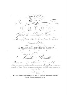 Trio for Flute (or Violin), Basson (or Cello) and Piano No.3, Op.13: Trio for Flute (or Violin), Basson (or Cello) and Piano No.3 by Amédée Rasetti