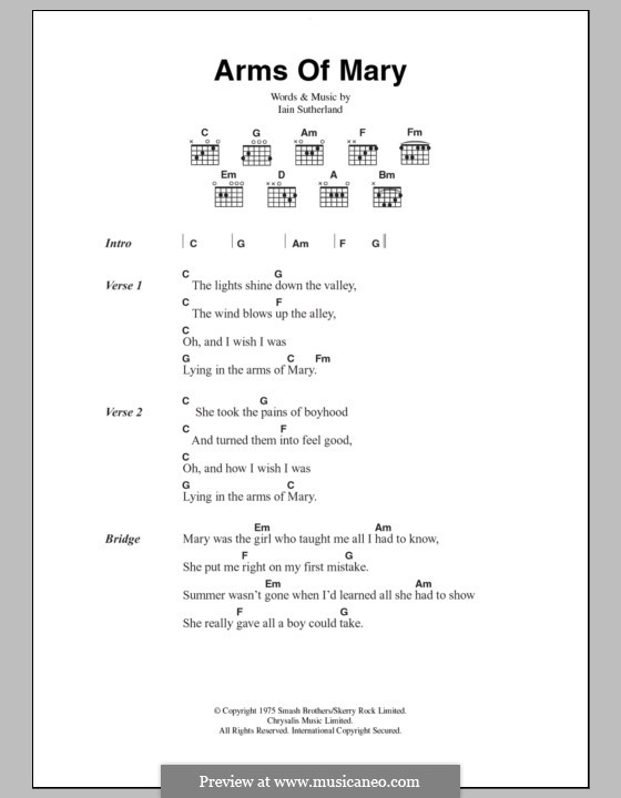 Arms of Mary (Boyzone): Letras e Acordes by Iain Sutherland