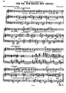 Six Romances, Op.8: set completo by Nikolai Rimsky-Korsakov