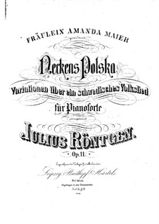 Neckens Polska. Fantasia on a Swedish Folk Song, Op.11: Neckens Polska. Fantasia on a Swedish Folk Song by Julius Röntgen