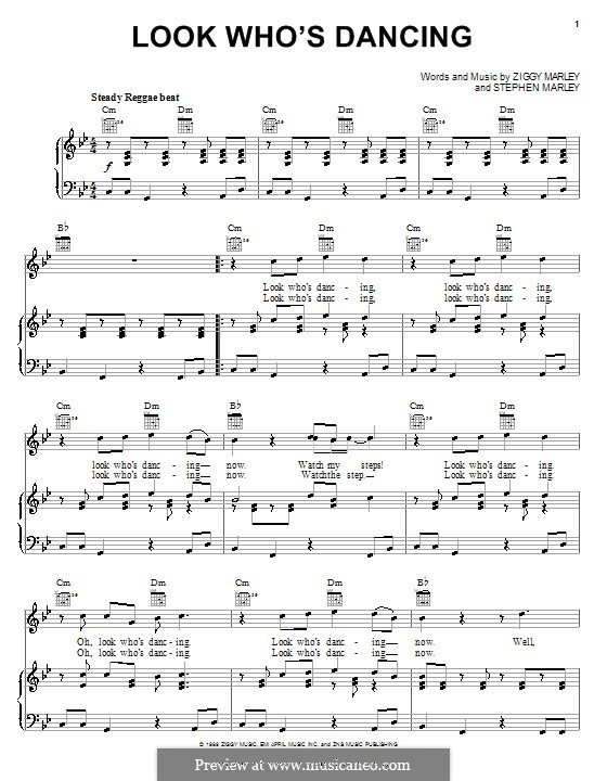 Look Who's Dancing (Ziggy Marley): Para vocais e piano (ou Guitarra) by Stephen Marley