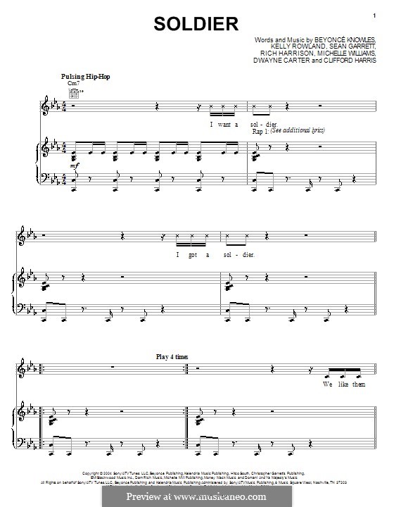 Soldier (Destiny's Child) por Beyoncé, C. Harris, D. Carter, Kelly