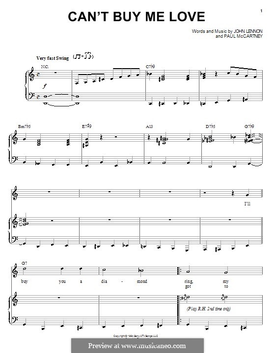 Vocal version: Para vocais e piano (ou Guitarra) by John Lennon, Paul McCartney