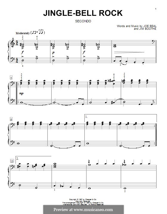 Jingle Bell Rock, for Piano por J. Boothe, J. Beal em músicaNeo