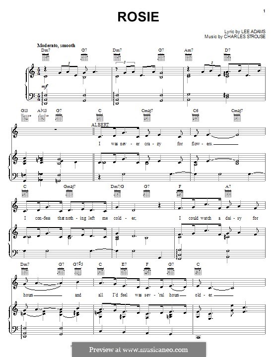 Rosie: Para vocais e piano (ou Guitarra) by Charles Strouse