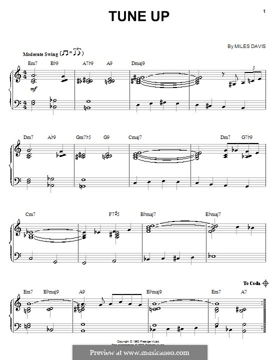 Tune Up: Para Piano by Miles Davis