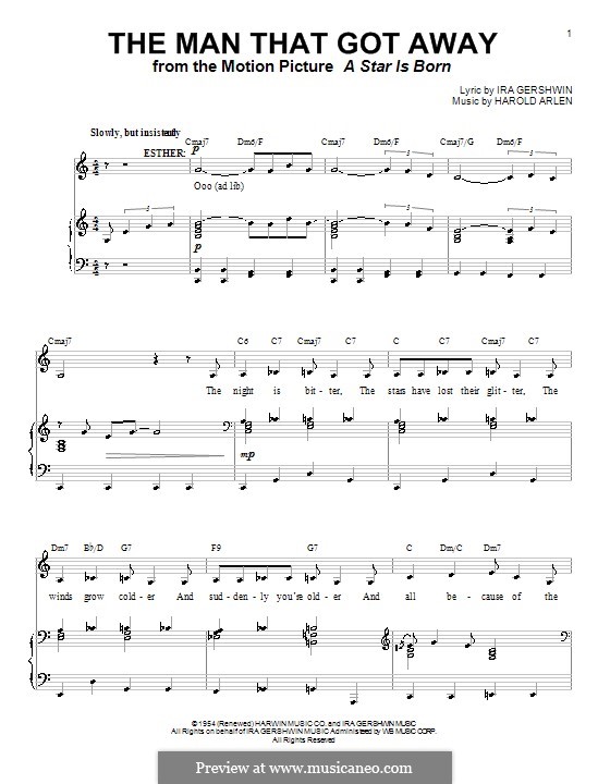 The Man That Got Away: Para voz e piano ou guitarra (Judy Garland) by Harold Arlen