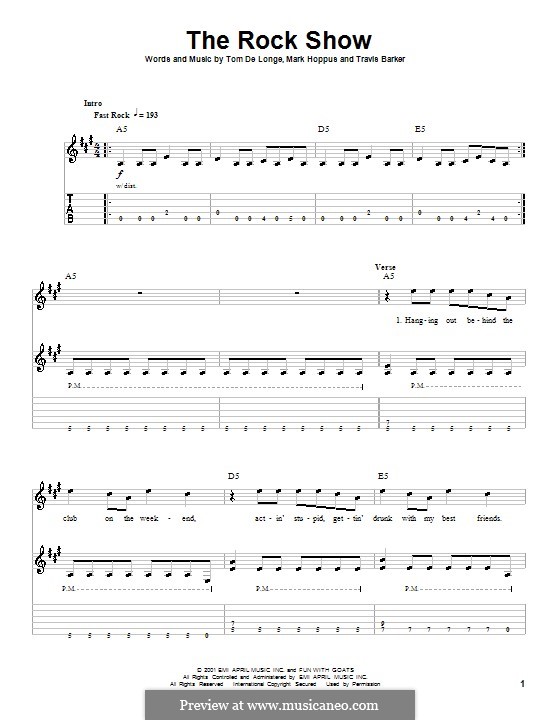 The Rock Show (Blink-182): Para guitarra com guia by Mark Hoppus, Tom DeLonge, Travis Barker