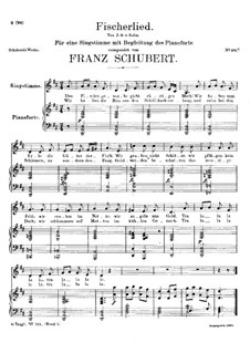Fischerlied (Fisherman's Song), D.351: D maior by Franz Schubert