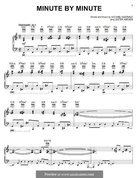 Minute By Minute: para voz e piano ou guitarra (Michael McDonald) by Lester Abrams