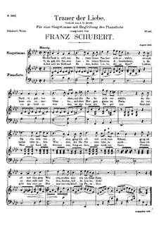 Trauer der Liebe (Love's Sorrows), D.465: A flat Major by Franz Schubert