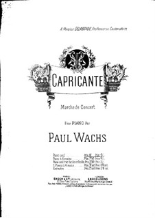 Capricante: Para Piano by Paul Etienne Wachs