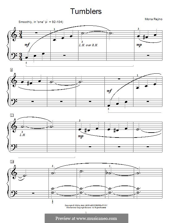 Tumblers: Para Piano by Mona Rejino