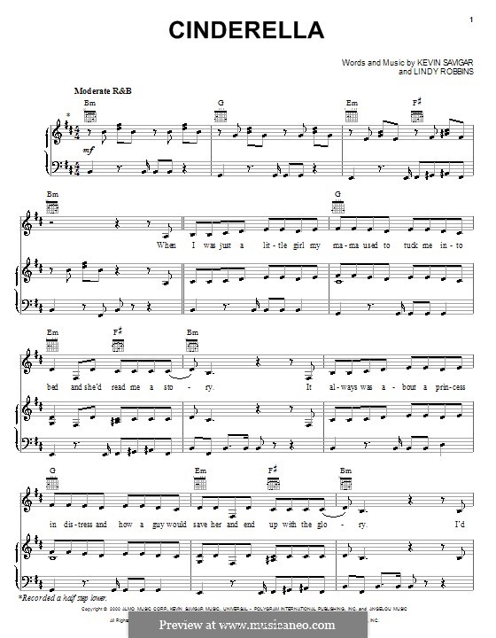 Cinderella (The Cheetah Girls): Para vocais e piano (ou Guitarra) by Kevin Savigar, Lindy Robbins