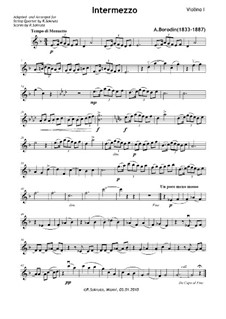 Petite suite: No.2 Intermezzo, for string quartet by Alexander Borodin