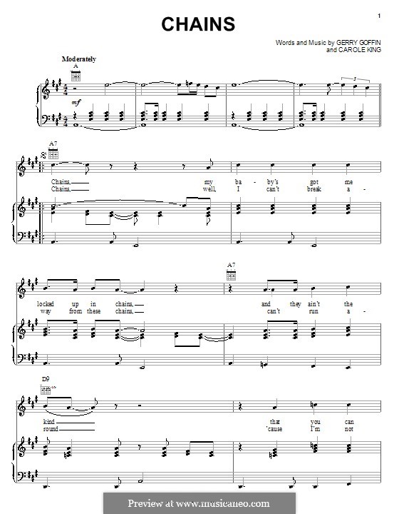 Chains: Para voz e piano ou guitarra (The Beatles) by Carole King, Gerry Goffin