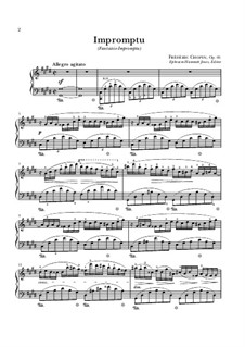 Fantasia-Impromptu in C Sharp Minor, Op.66: para piano (partituras de alta qualidade) by Frédéric Chopin